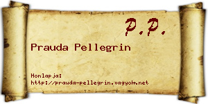 Prauda Pellegrin névjegykártya